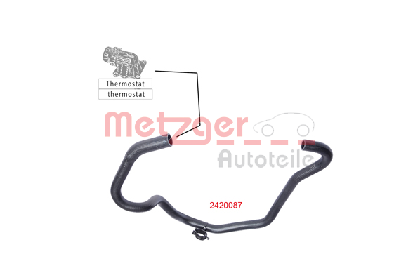 METZGER 2420087 hűtőcső FORD